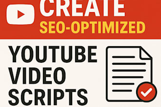 create a youtube video script with SEO and cta