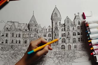 draw coloring book pages for children and adults