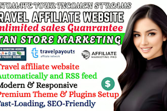 build automated travel affiliate marketing website to make money with autoblog