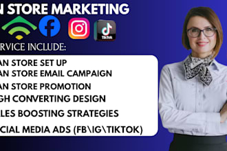 do stan store promotion, stan store design, stan store marketing to drive sales