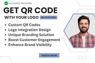 create a custom qr code design with your logo, image