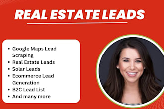 scrape targeted lead lists from google maps for real estate, solar, ecommerce