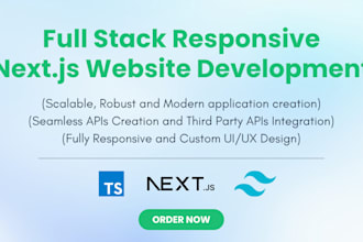 develop high performance and responsive next js websites