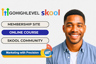 setup gohighlevel skool community online course or membership site