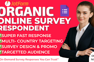 create and fill online survey, market research form or jotform questionnaire