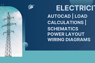 do electrical design load calculation wiring schematic permit autocad drawings