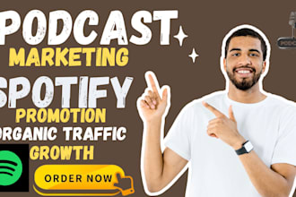 do podcast marketing and spotify promotion with organic traffic growth