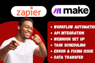setup make com zapier automation integration custom http API vapi ai webhook