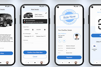 create limousine app, chauffer app taxi booking app
