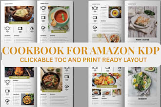 format and optimize your cookbook for amazon kdp with clickable toc and print