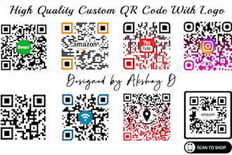 create custom qr code design with your logo