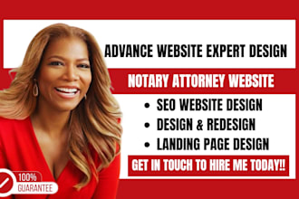 build notary website, notary wordpress lawyer notary website notary landing page