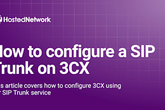 setup did number, auto dialer, sip trunk, 3cx, inbound call, outbound call, voip