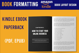 do book formatting book layout design kindle ebook format