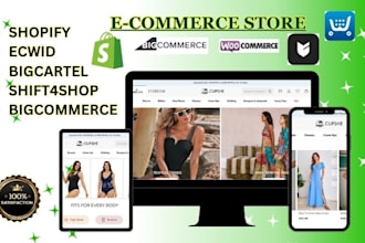 shopify website design redesign shopify ecwid big cartel shift4shop bigcommerce