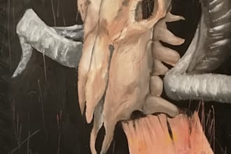 draw dark, psychedelic, or realistic art, traditional or digital
