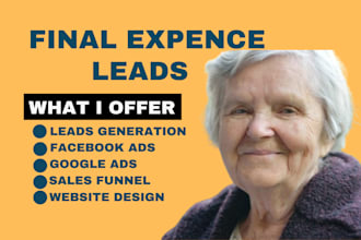 generate final expense leads burial insurance mortgage funnel landing page