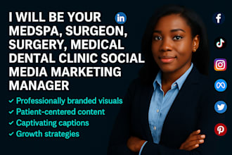 your medspa surgeon surgery medical dental clinic social media marketing manager