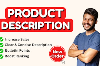 write engaging product descriptions for any online store or marketplace