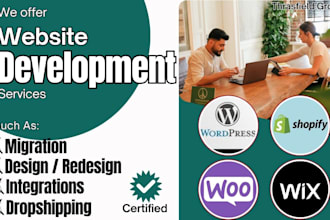 build passive income woocommerce shopify wix ecommerce website dropshipping