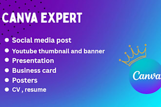 be your canva pro expert for stunning posts and flyers