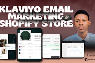 setup ecommerce shopify klaviyo email marketing sales funnel mailchimp sms flow