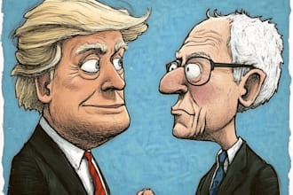 draw political caricature and cartoon