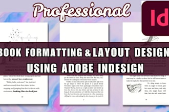 do book formatting, book typesetting and layout design using adobe indesign