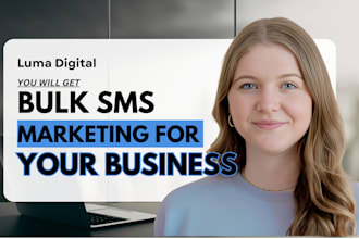send bulk sms, sms marketing, text message  service for businesses with klaviyo