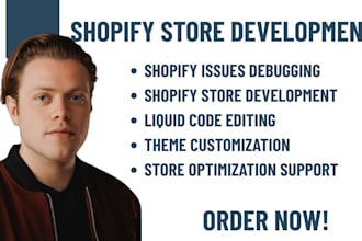 customize and edit shopify theme code shopify bug fixing for shopify development