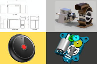 design 3d cad models, product renderings, and industrial 3d product design