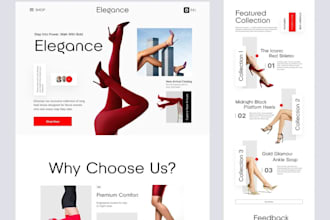 design streetwear website, clothing website, shoe website, clothing brand store