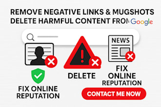 do ORM remove mugshots delete negative links dmca cases articles news google SEO