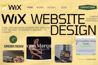 build wix website responsive website, wix website design wix studio website seo
