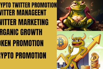 grow twitter x marketing, pump crypto token, web3, defi, x followers and manager