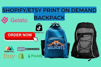 design unique print on demand backpack graphics for your online store