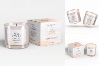 do candle label, product label design and packaging design