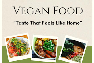 create editable vegan food social media posts in canva