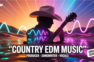 be your male country singer, bass edm vocals, for pop, indie, folk, songwriting