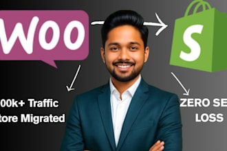 migrate woocommerce store to shopify 700k traffic , no SEO loss
