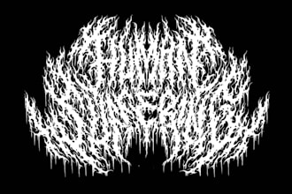 design a brutal death metal logo in my unique style