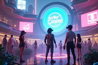 create virtual metaverse on spatial io, vrchat world, and other platforms