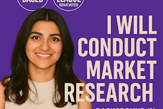 develop insight driven market research to power your next big move