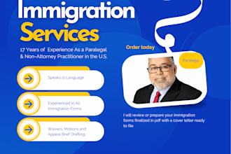 prepare immigration forms ready to file