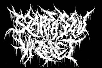 design extreme graffiti tag, nu metal, hardcore band logo