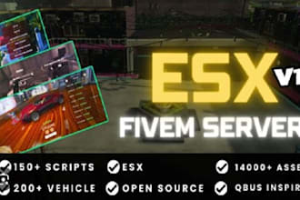 create a custom esx rp server with premium scripts
