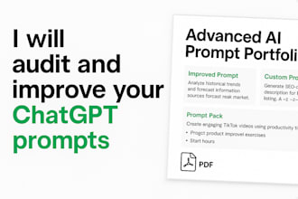 audit and improve your chatgpt prompts for better results