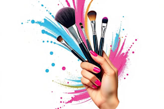 create logo for hair, skincare, nail tech, spa, makeup