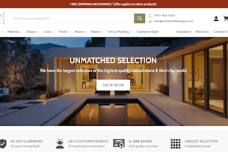 design SEO optimized tiles website, tiles shopify store, flooring website vinyl