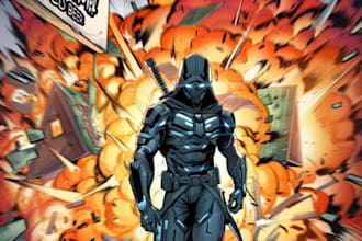 create comic book characters art illustration comic book art in manga comic